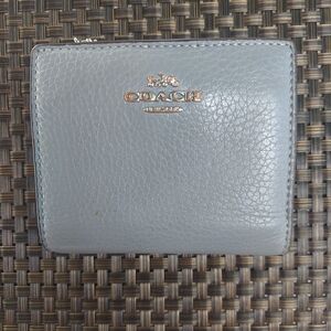 Coach Silver Leather Wallet